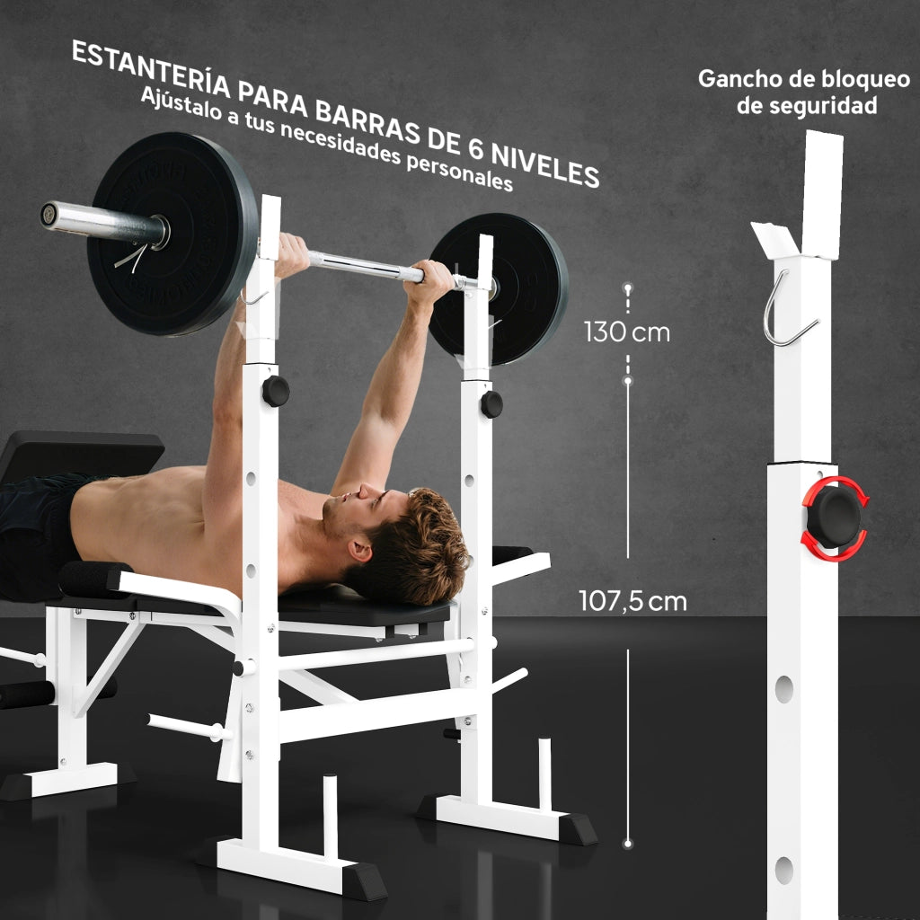 Panca Inclinabile per Palestra con Attrezzi ¨C zephmum ¨C Regolabile