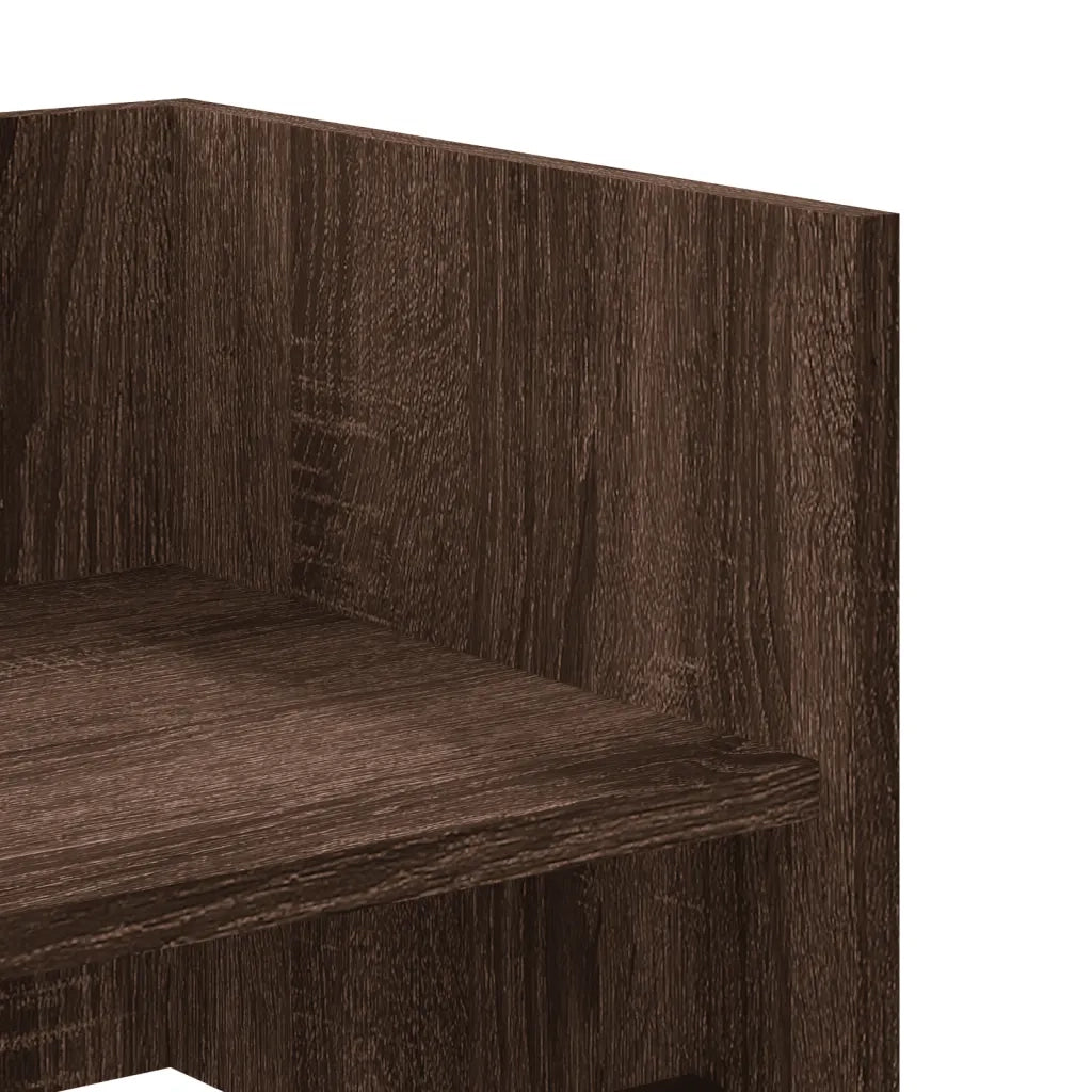vidaXL Mensola a Muro Rovere Marrone 100x35x30,5 cm Legno Multistrato