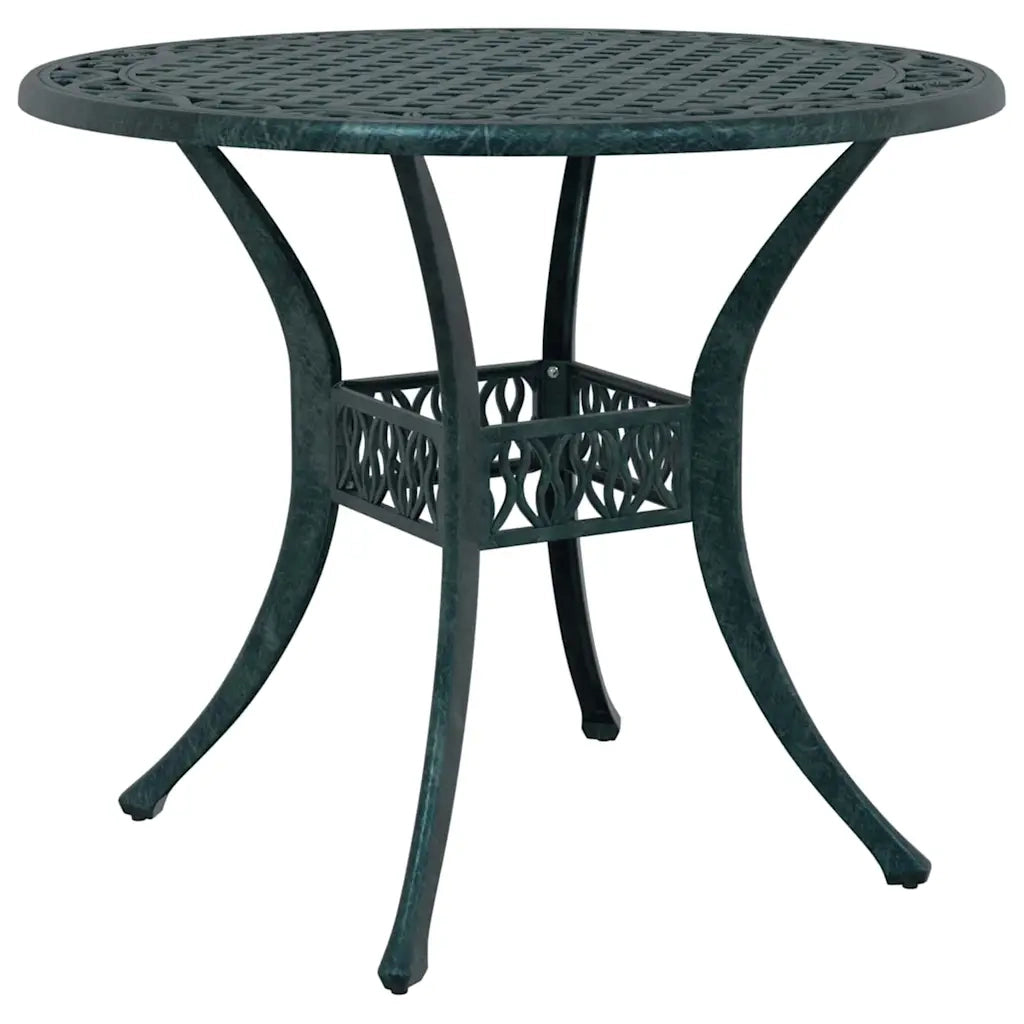 Set da Pranzo per Giardino 5 pcs Verde Alluminio