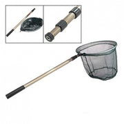 Trade Shop - Rete Pesca Pieghevole Con Manico Telescopico In Allumino Estensibile Guardino -