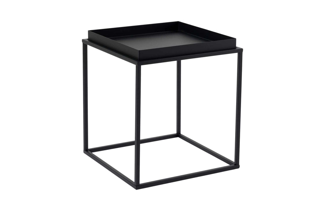 Tavolino in metallo "Koala" 45 x 45 x 52 cm - Nero