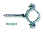 COLLARI PESANTI IN ACCIAIO ZINCATO PER TUBI- - 11/4 p/tubi ø mm.38/43 tassello ø mm.10 - 10 pezzi QUALITY