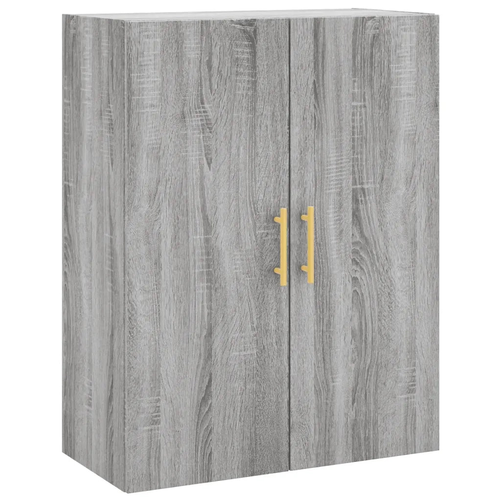 Credenza Grigio Sonoma 69,5x34x180 cm in Legno Multistrato 3195841