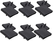 Sostegni Slat Houders 6 Pezzi - Ricambi - Plastica - Adatti per Letti Singoli/Doppi - 65mm x 9mm - Nero - Sostegni Latticello