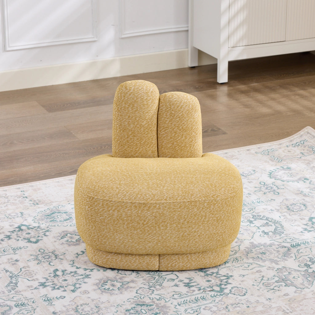POUF A FORMA DI CONIGLIO Giallo in tessuto