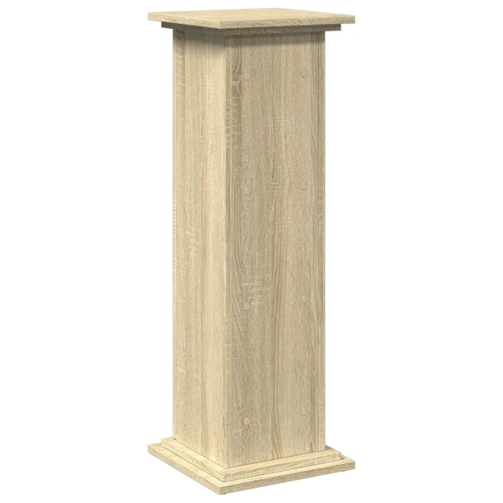 Espositore con Portaoggetti Rovere Sonoma 31x30x90cm Truciolato