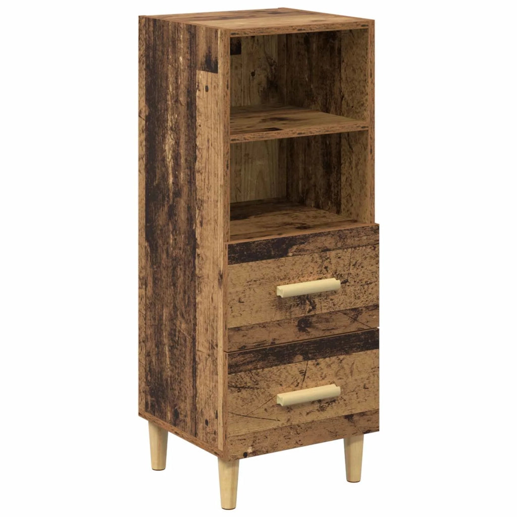 Credenza | Madia | Buffet da pranzo | Armadio da pranzo Legno vecchio 34 x 34,5 x 90 cm Legno multistrato
