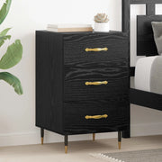 Armadio da Notte Rovere Nero 40 x 40 x 66 cm Legno multistrato