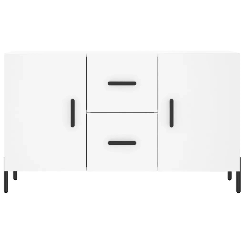 Credenza-Buffet-Armadio da cucina Bianca 100x36x60 cm in Legno Multistrato 369966