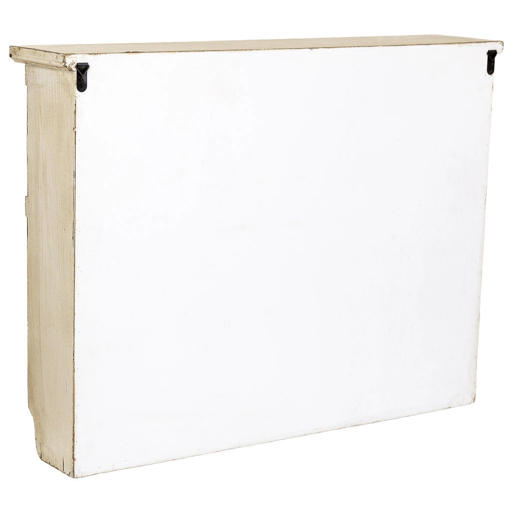 Scaffale in legno beige 99,5x21,5x75h cm