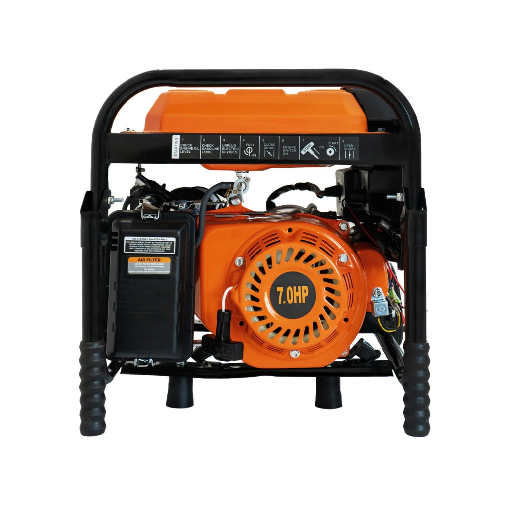 Generatore a Benzina Portatile 3300W 7HP 12L 4 Tempi Avvio Elettrico