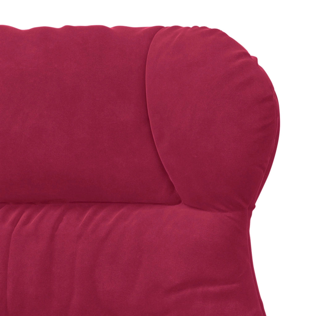 poltrona Rosso Vino 69 x 74 x 93 cm Velluto 42001892