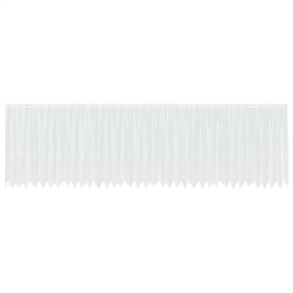vidaXL Tende con tende Floreale Bianco Poliestere