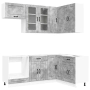 Unità Cucina KALMAR 8 pcs Grigio Cemento Legno ingegnerizzato 3438450