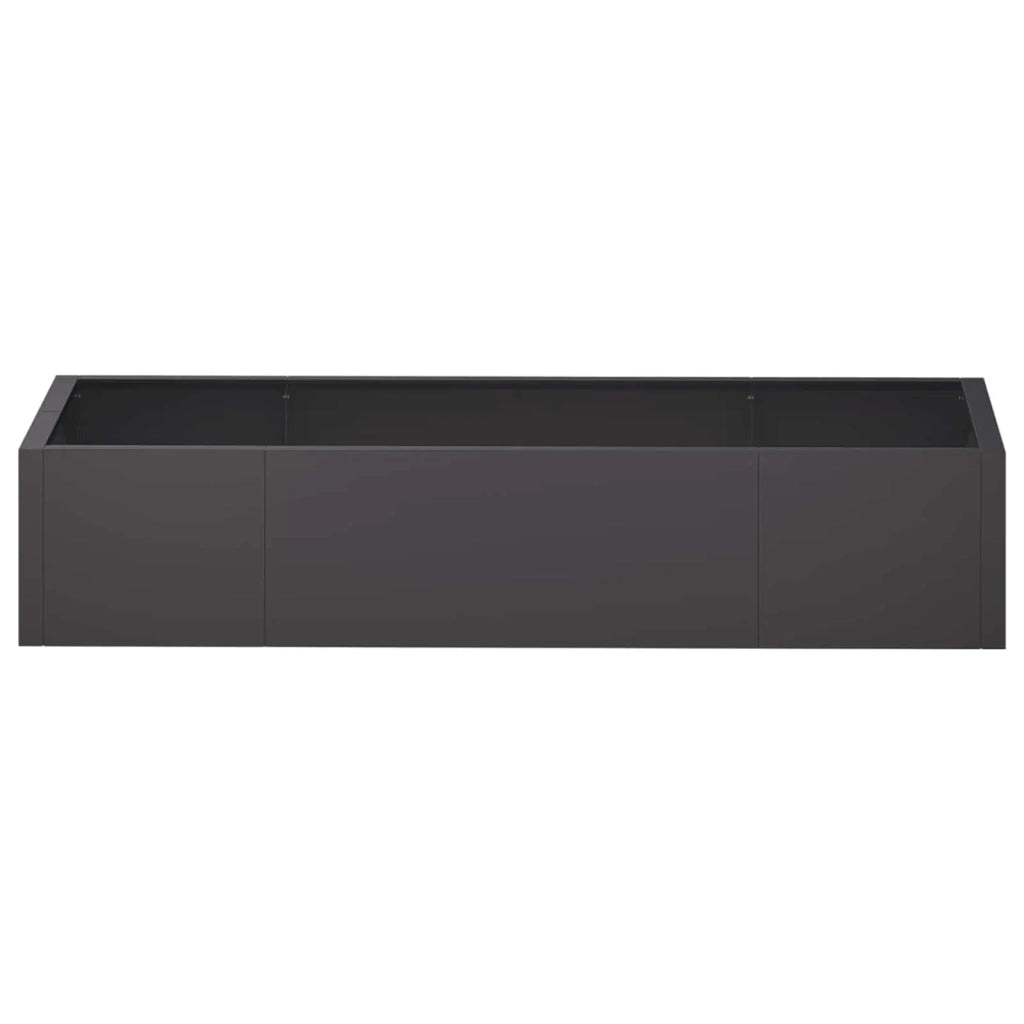Muro di contenimento 6 pz 200 x 100 x 30 cm Acciaio Nero 3449219