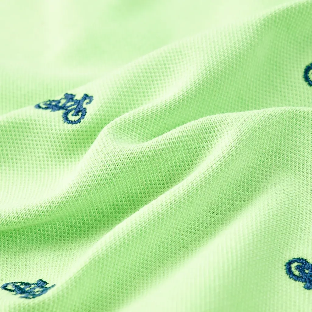 Polo da Bambino Verde Neon 104