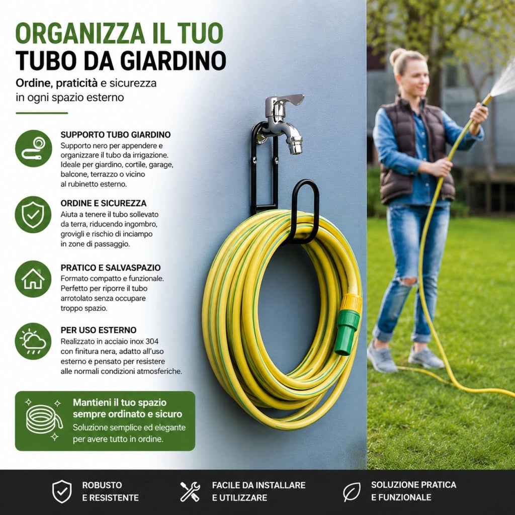 Supporto Da Parete Per Tubo Giardino Supporto Per Rubinetto Da Giardino 6152510
