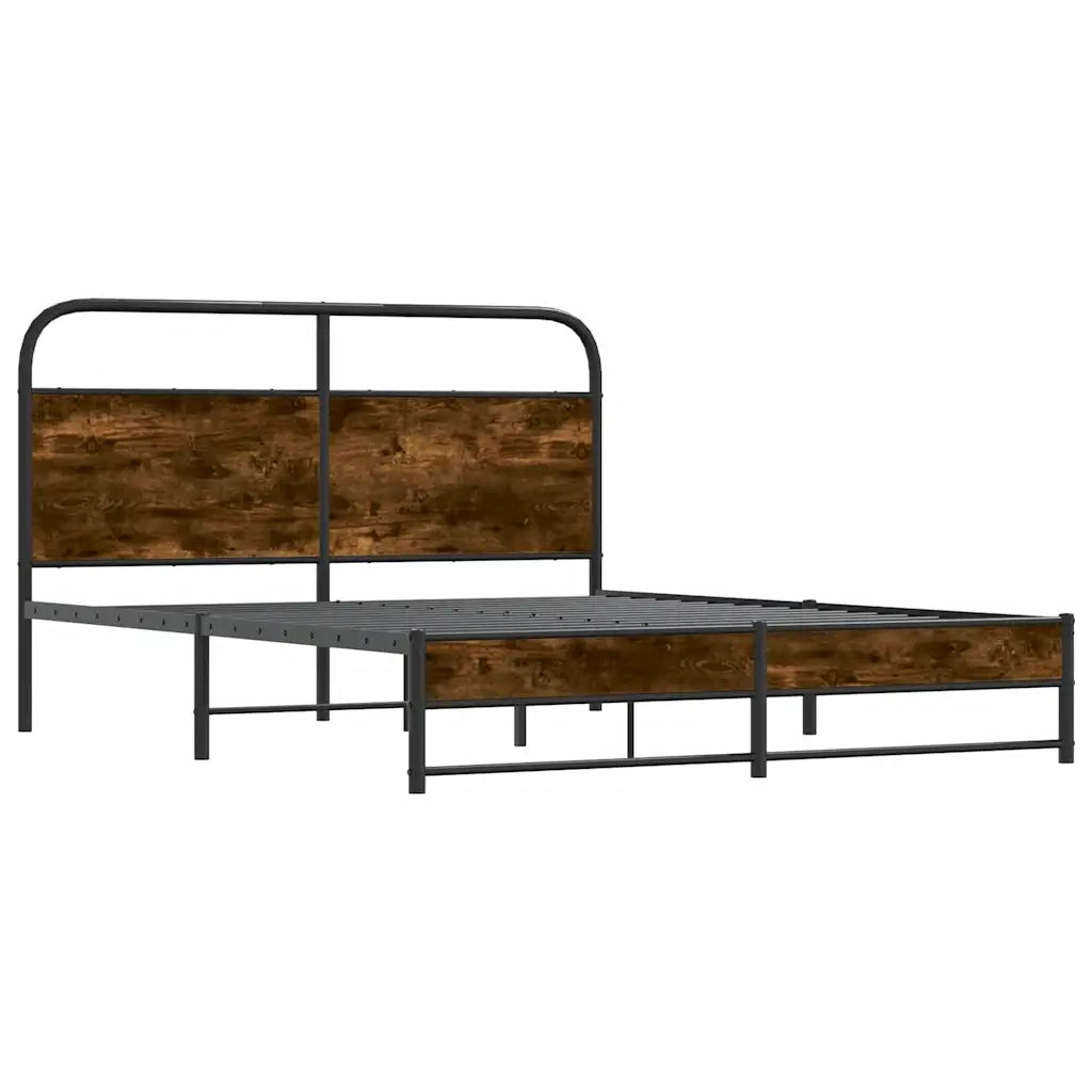 Giroletto senza Materasso Rovere Fumo 150x200 cm in Truciolato