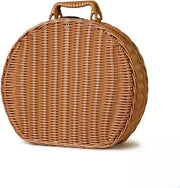 Contenitore di archiviazione in rattan - Dimensioni 24 x 19 x 12 cm