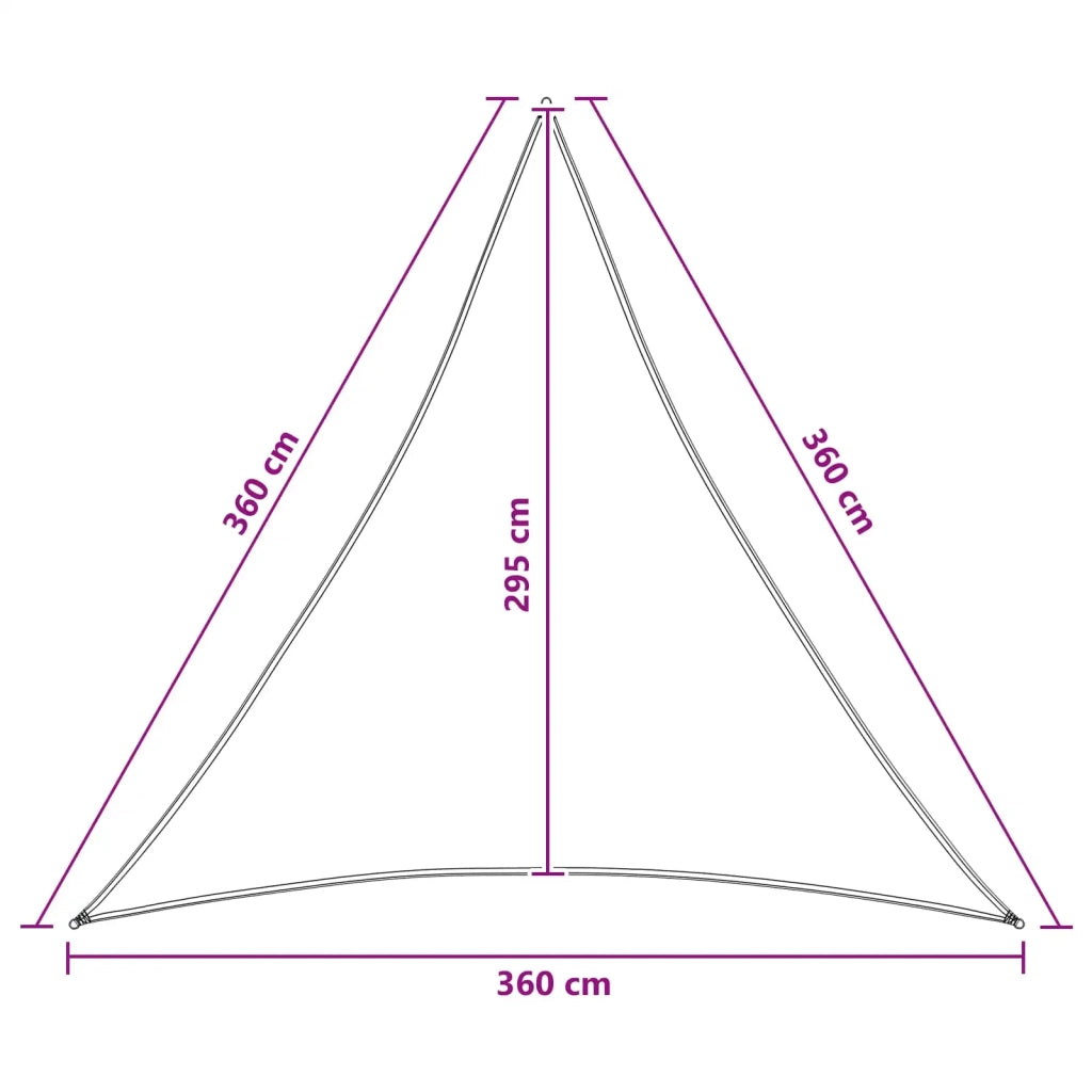 Telo Ombra 3,6 x 3,6 x 3,6 m HDPE
