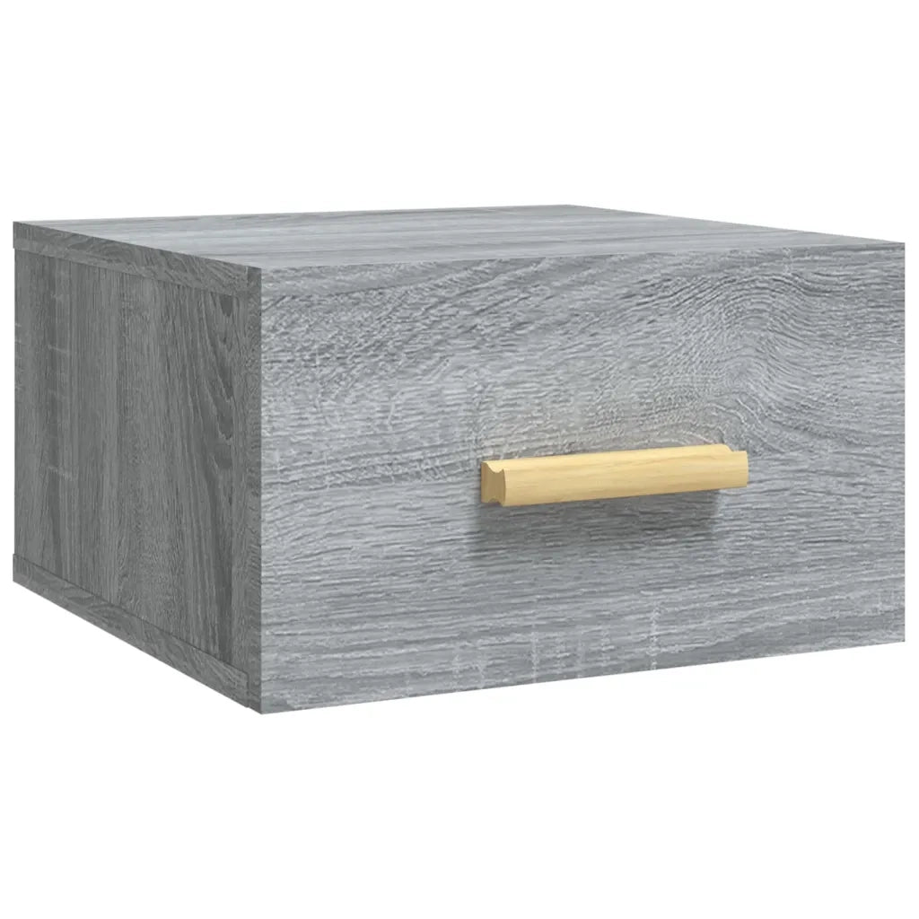 Comodini a Muro 2 pz Grigio Sonoma 35x35x20 cm cod mxl 30542
