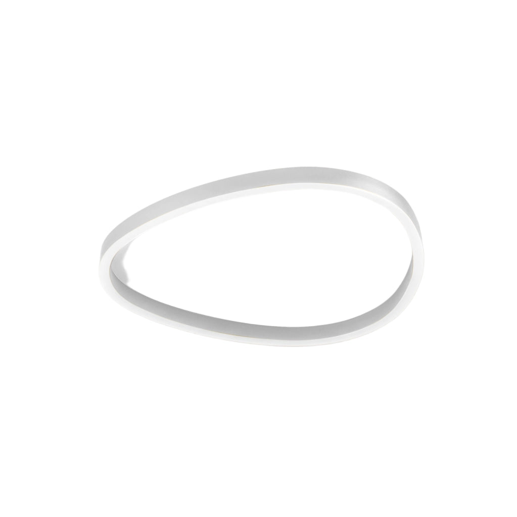 Ecaris P/M Plafoniera a Soffitto LED 60W Biemissione Dimmerabile CCT Switch 3000K/4000K in Alluminio Bianco Satinato - Gealuce