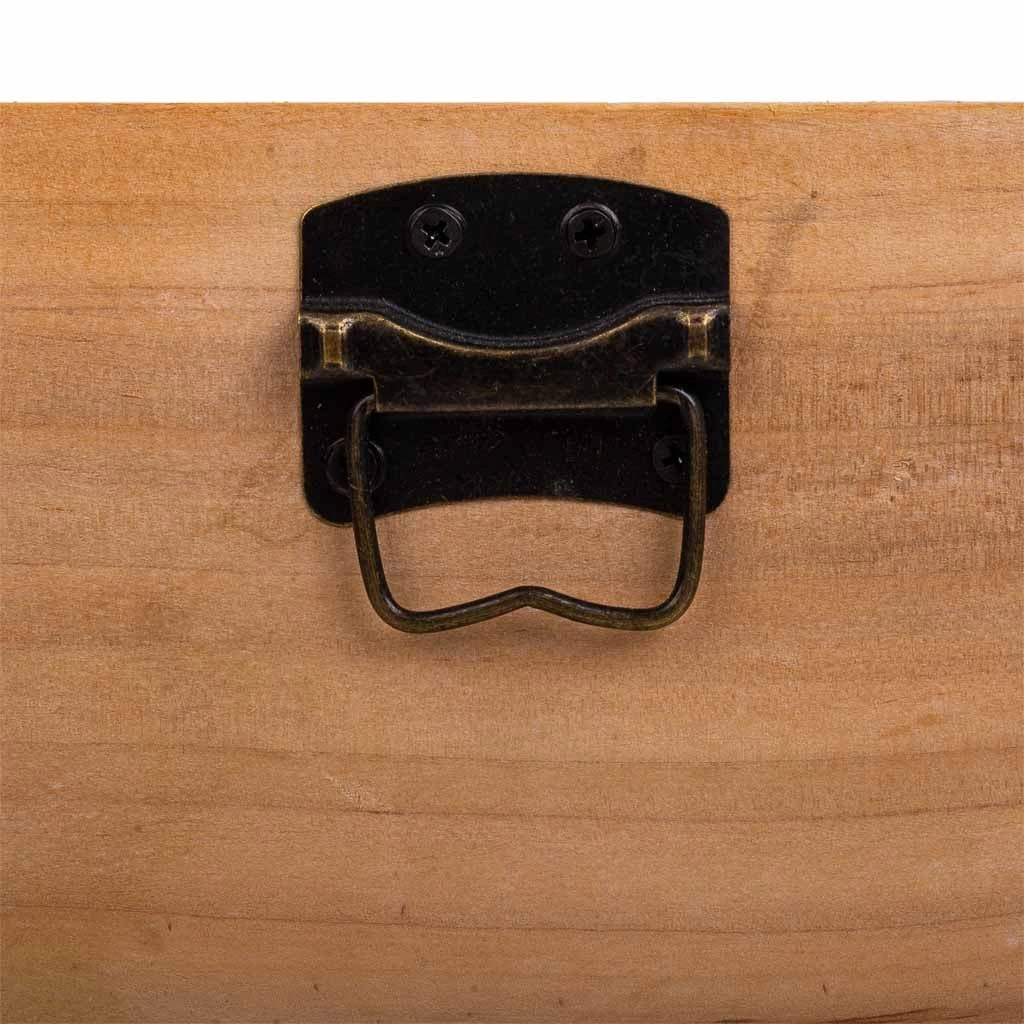 Set di 3 scatole in legno marrone