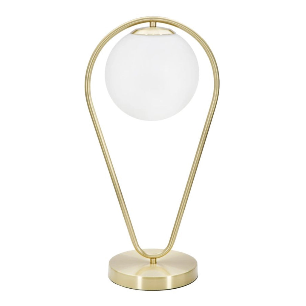 Lampada da Tavolo VKH147, Oro, Metallo, 25x18x50 cm