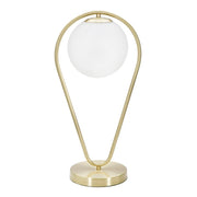 Lampada da Tavolo VKH147, Oro, Metallo, 25x18x50 cm