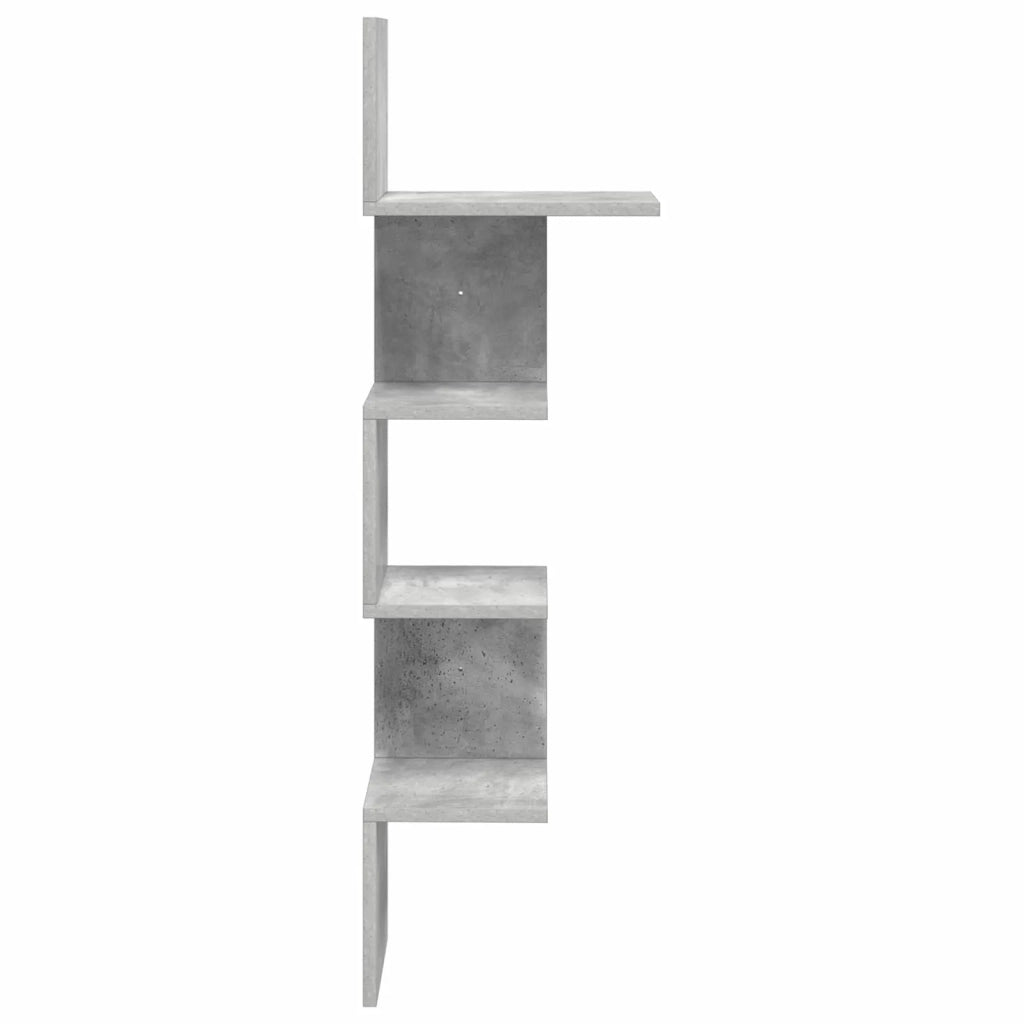 Scaffale da parete A parete Grigio Cemento 32 x 21 x 107 cm 8012135