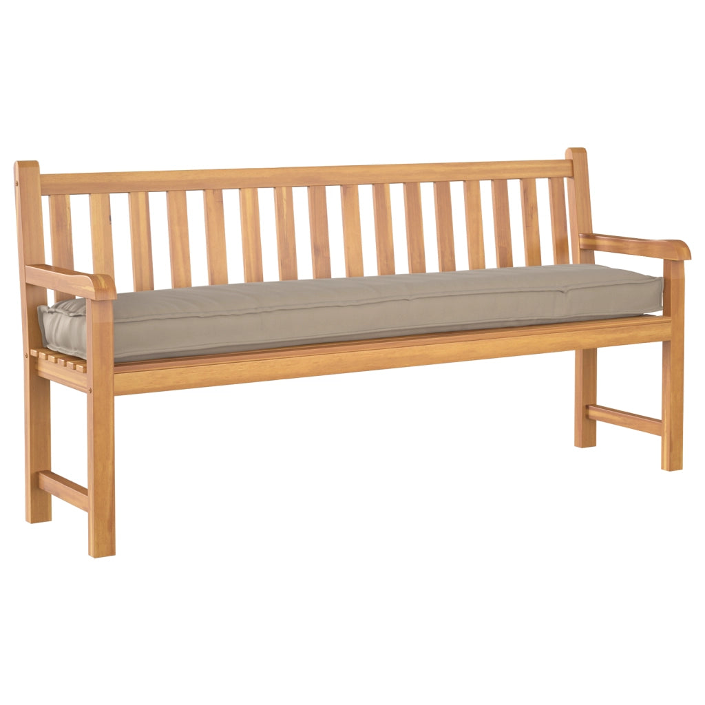Cuscino per panchina Tortora 200x40x8 cm in tessuto Oxford