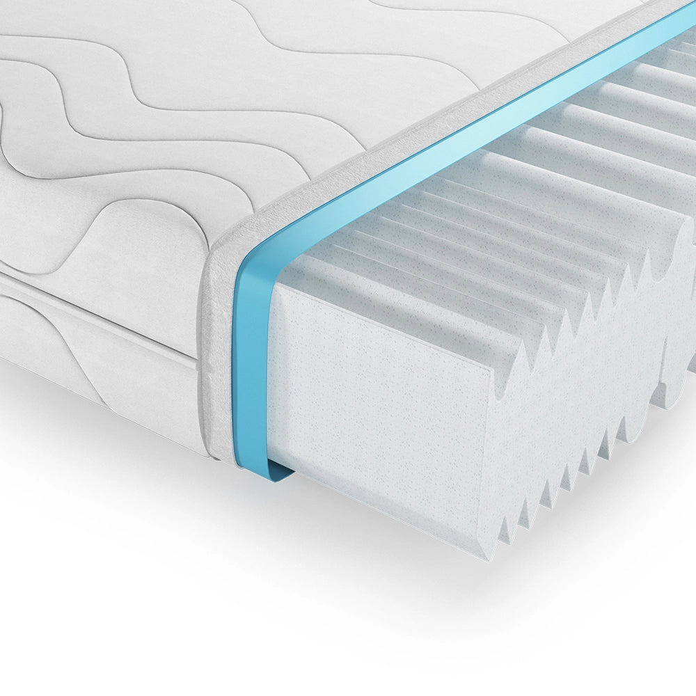 Vitalispa Materasso in schiuma fredda Bianco 90 x 200 cm 20 cm di altezza