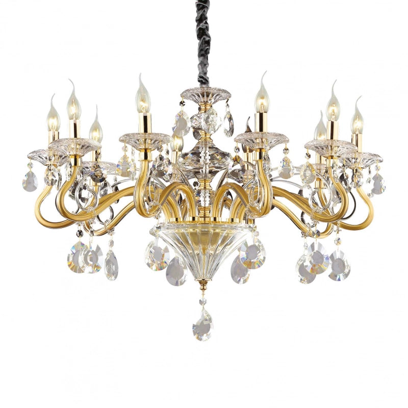 Lampada A Sospensione Negresco Sp10 Oro Ideal-Lux