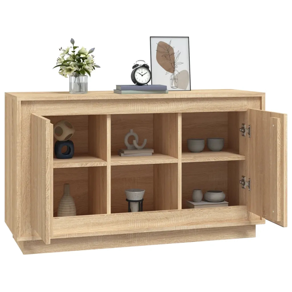 Credenza Rovere Sonoma 102x35x60 cm in Legno Multistrato 831880