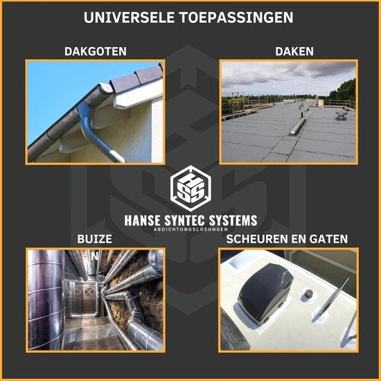 Tape di riparazione per auto con tecnologia MicroSealant - efficace duraturo e universale - Adesivo autoadesivo (Nero 5cm larghezza / 5m lunghezza)