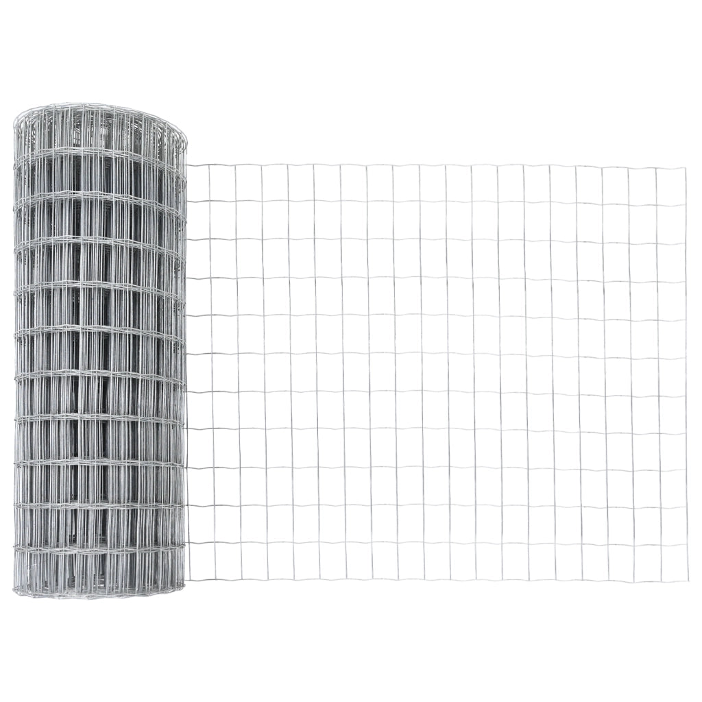 Recinzione Euro con 7 pali a punte 0.6x10 m Acciaio galvanizzato