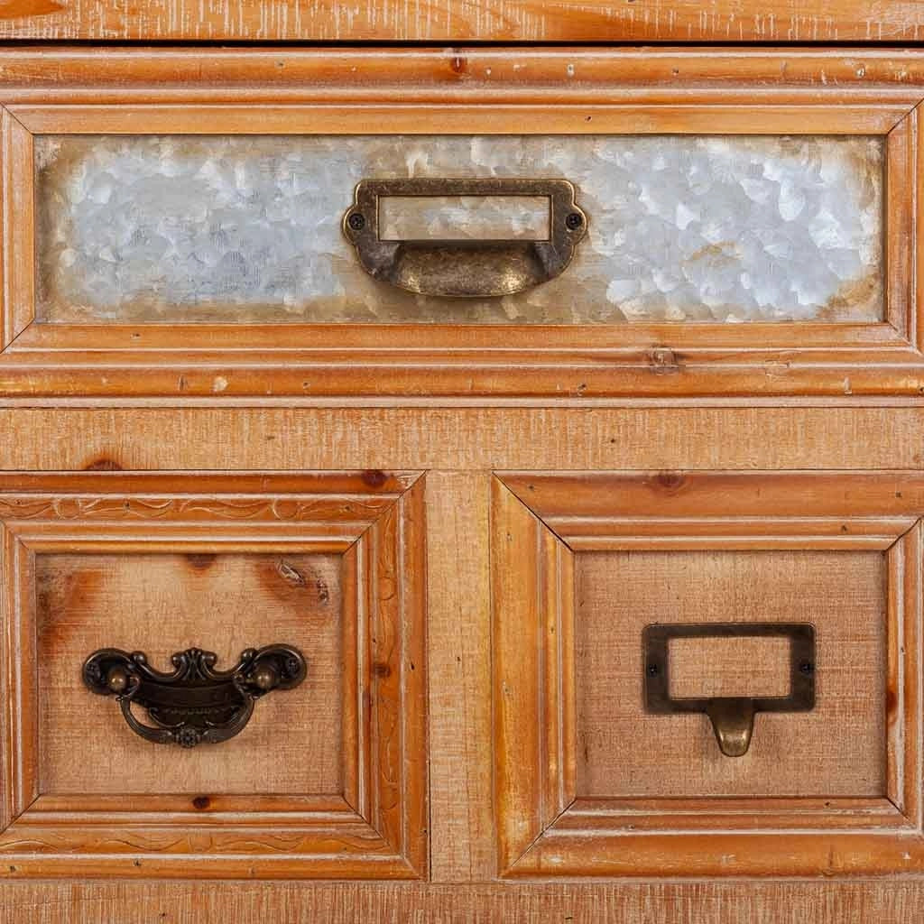Credenza in legno con 3 cassetti e 2 porte 120x36x90h cm