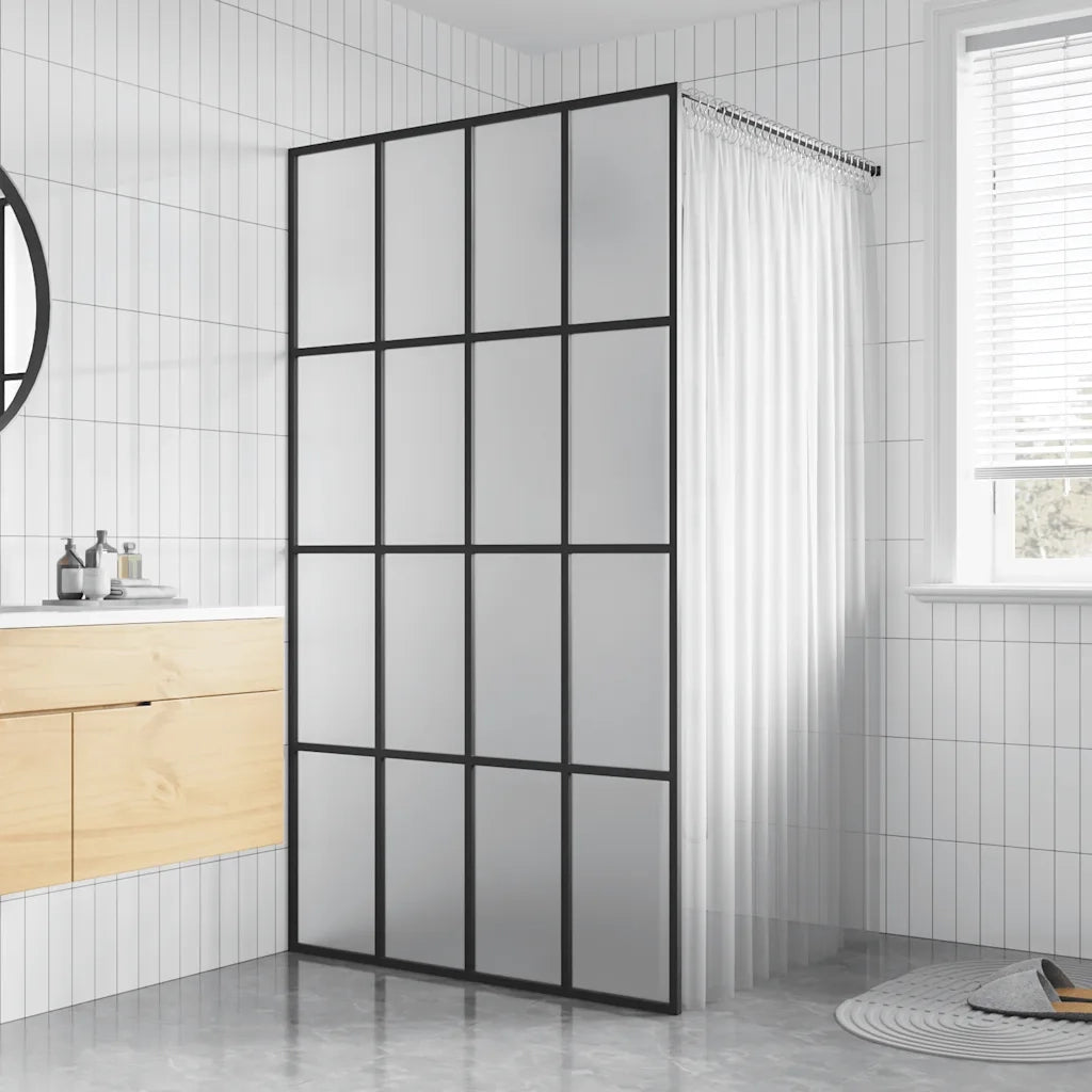 Cabina Doccia con Schermo in Vetro Temperato Glassato 100x195cm 145686