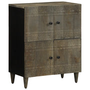 Credenza 60x33x75 cm in Legno Massello di Mango