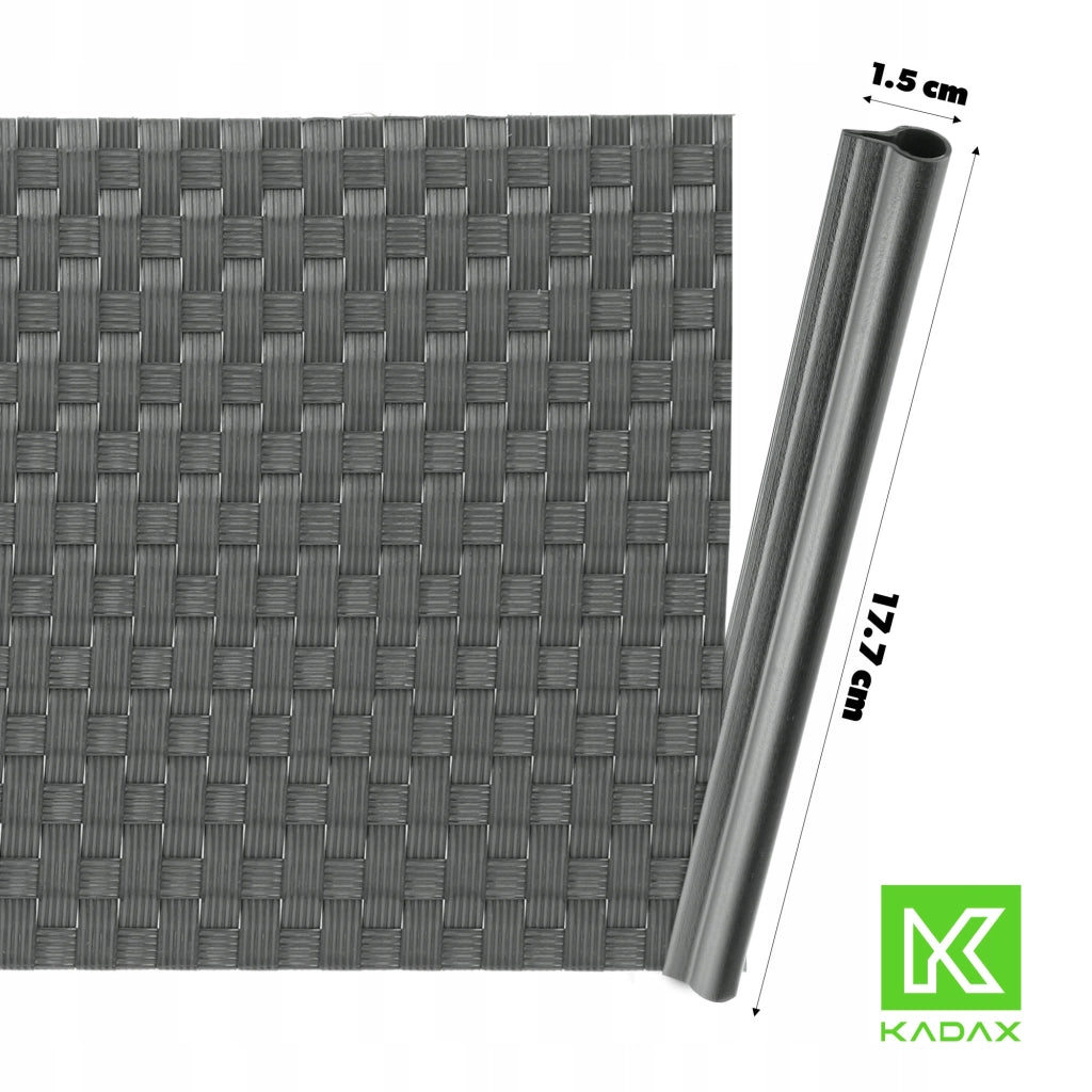 Clip KADAX da 19 cm per nastro per recinzioni, ganci per nastro per recinzioni, colore grigio, 6 pezzi