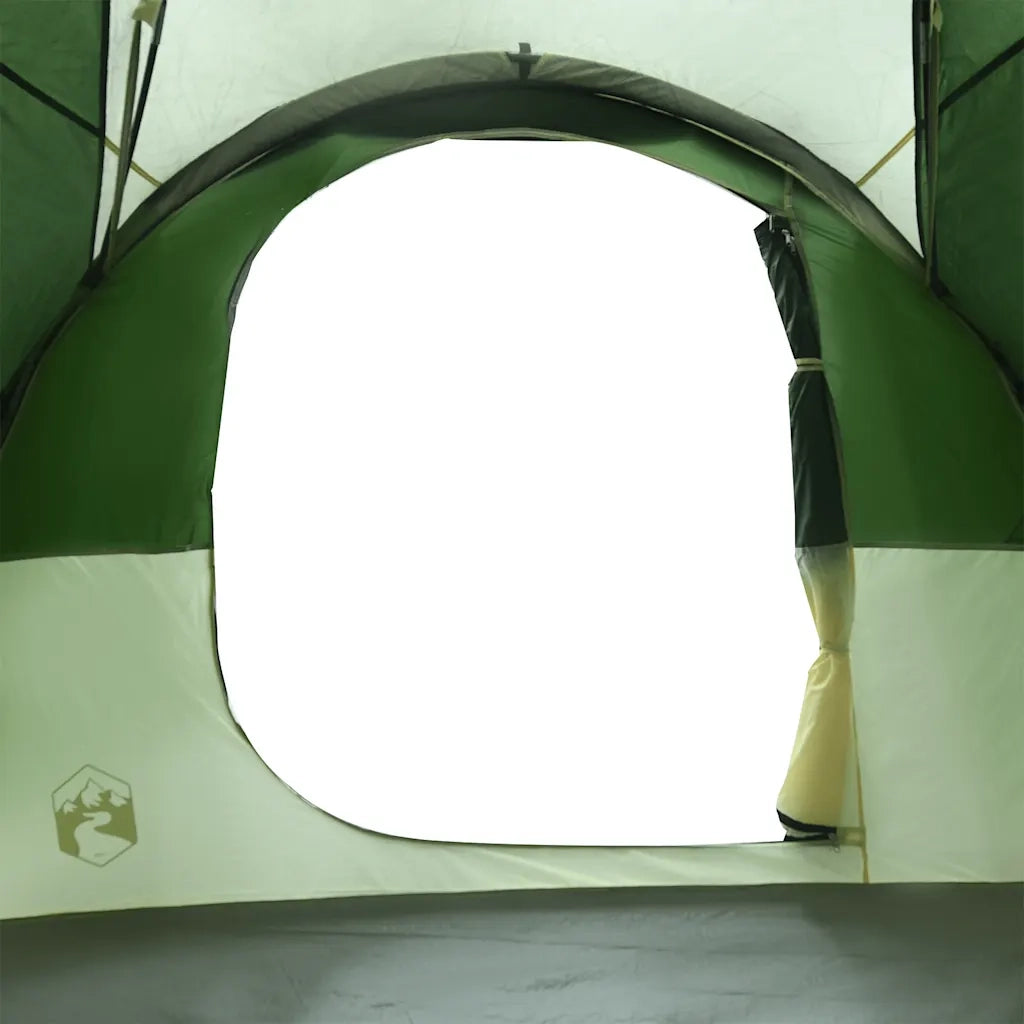 Tenda Familiare a Tunnel per 6 Persone Verde Impermeabile