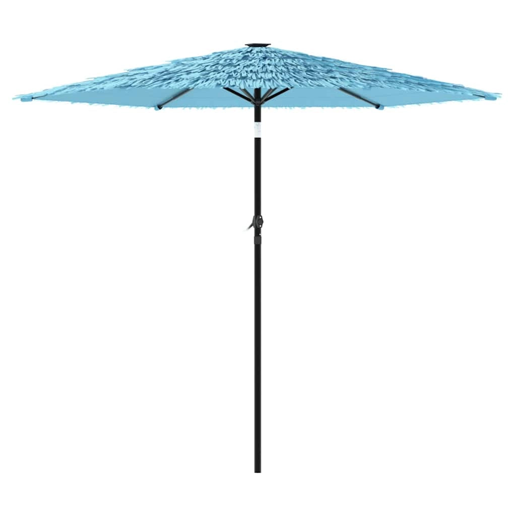Ombrellone da giardino quadrato di design con protezione solare 268 x 268 x 226 cm poliestere blu 02_0056397