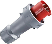Stekker CEE 125A 5P 6H 400V con connessione a vite. - Rosso