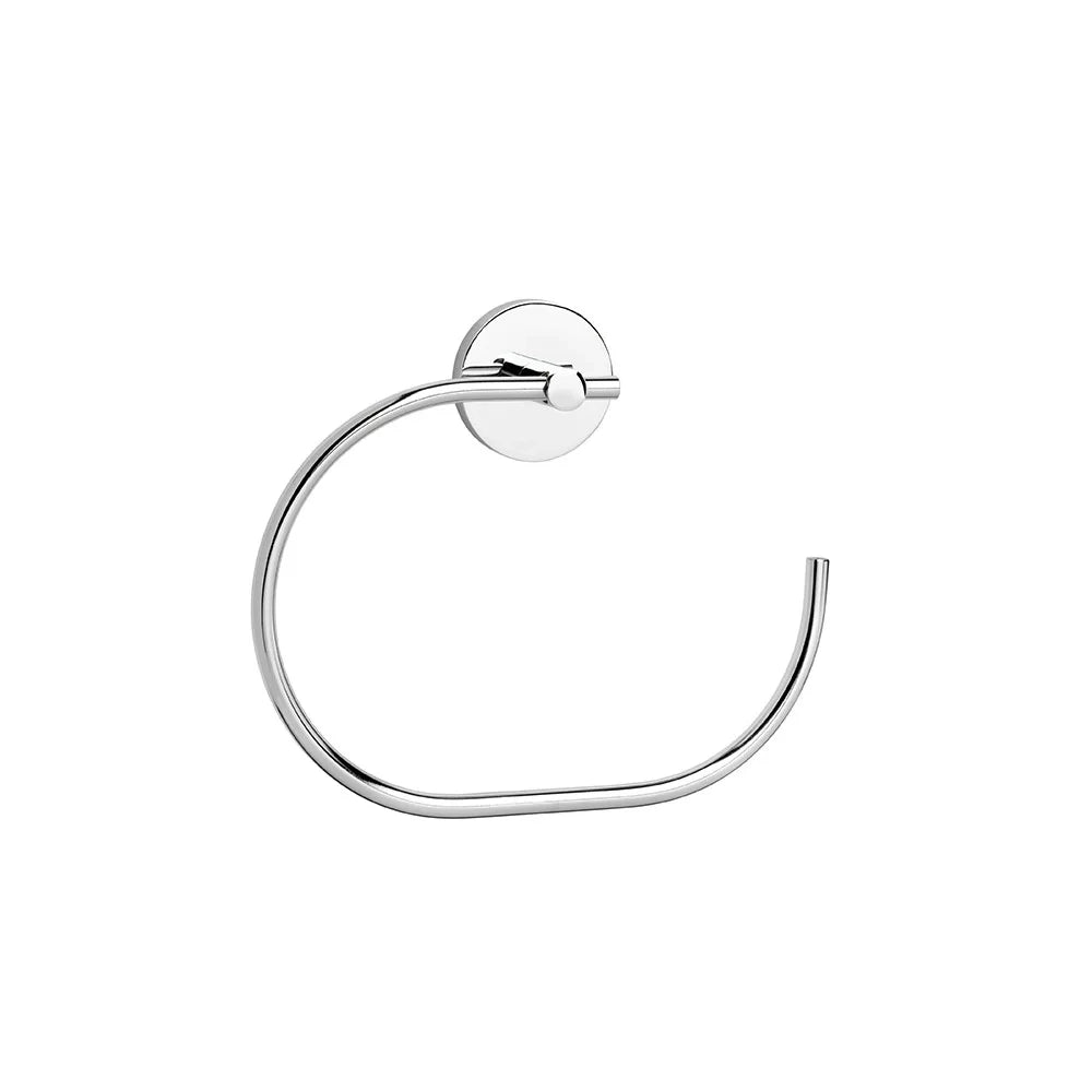 Porta salviette ad anello da muro serie nexos - fissaggio incollo o viti