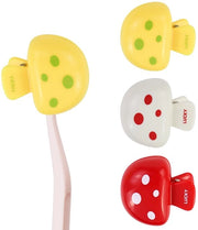 Set di 3 coprispazzolino per denti - Coprispazzolino portatile per denti - Copertura universale per spazzolino da denti - Forma a funghi - Materiale in plastica - Dimensioni 4,5 x 4,8 x 2,8 cm