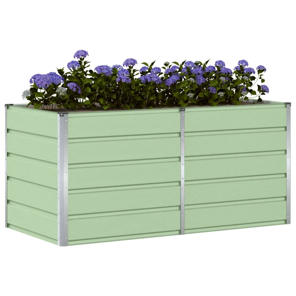 Fioriera | Cassetta per fiori | Vaso Verde 160 x 80 x 75 cm Acciaio