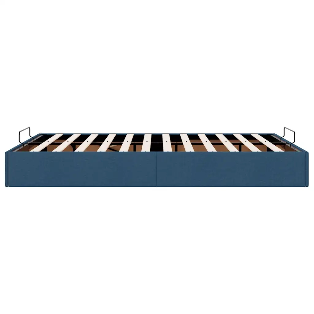 Struttura Letto Pouf senza Materasso Blu 140x190 cm in Tessuto 3310881