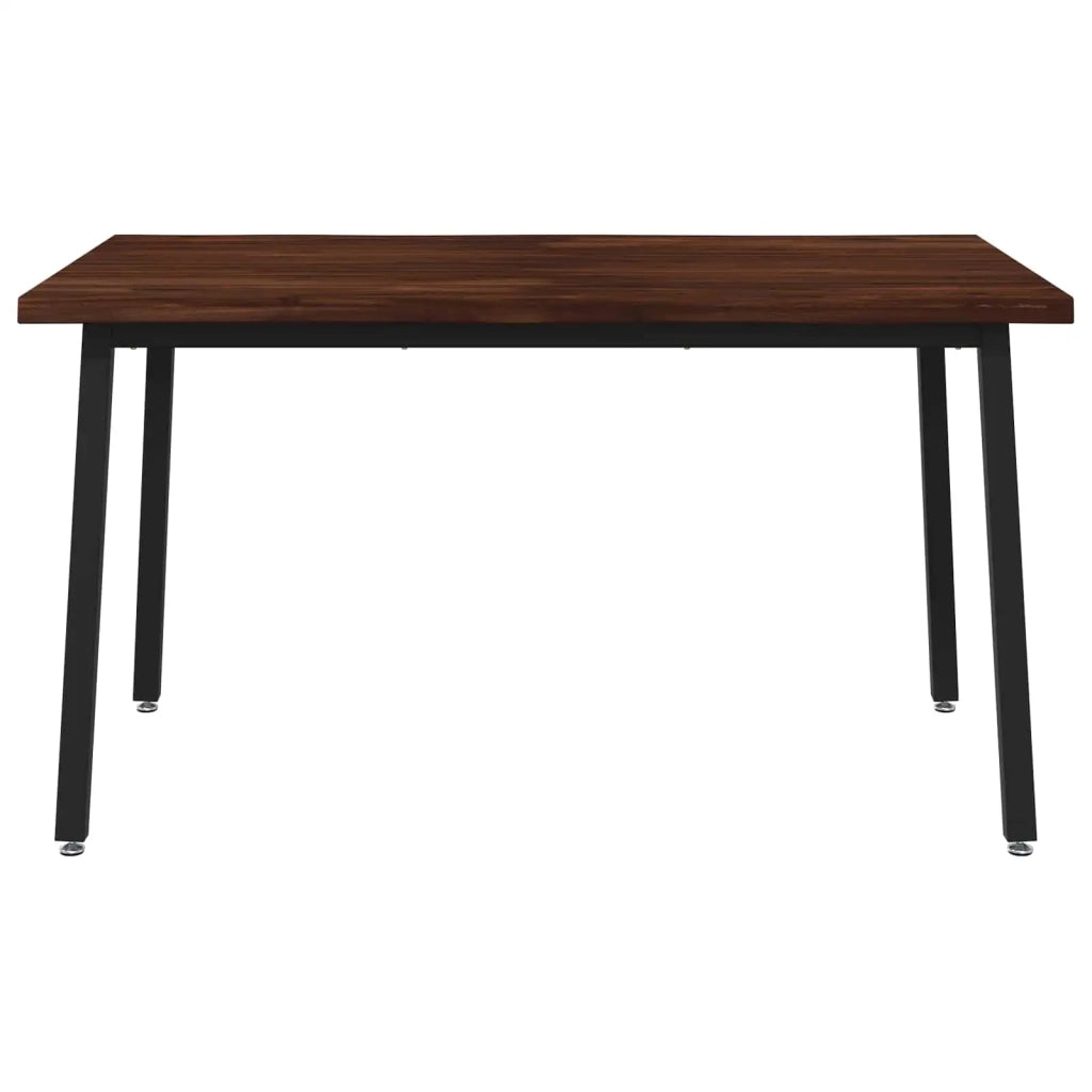 120 x 90 x 75 cm Legno di Acacia Massello Marrone scuro e Nero 937544