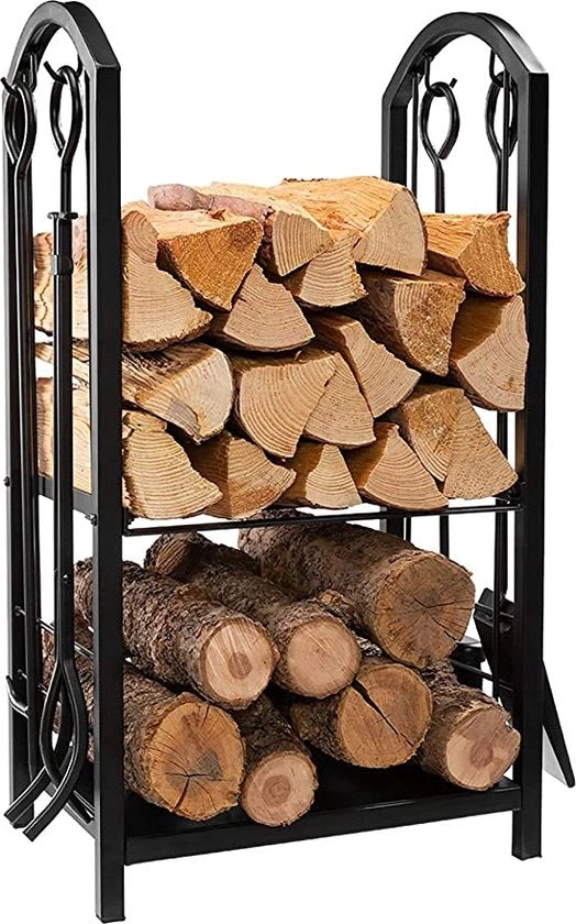 Rack per legna da camino - accessori da camino, attrezzatura per camino, rack per legna 45x40x69cm