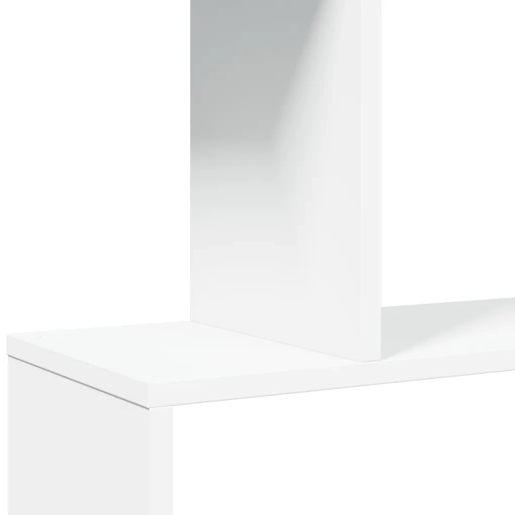 Libreria divisoria a 4 ripiani bianca 70x24x129 cm in legno ingegnerizzato 858102
